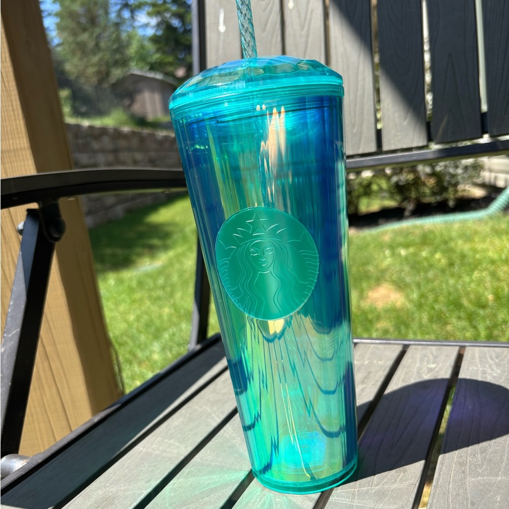 Starbucks 2021 Translucent Turquoise Venti Cold Cup Tumbler